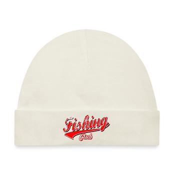 fisch fischer fishing fisher club hecht angeln cap - Baby Premium Organic Mütze - Naturweiß - Vorne
