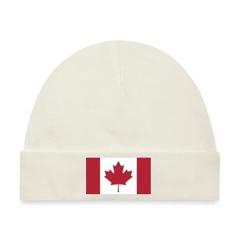 Kanada Flagge Telefonhülle - Baby Premium Organic Mütze - Naturweiß - Vorne