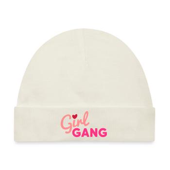 Girl Gang (Herz als i-Punkt) - Baby Premium Organic Mütze - Naturweiß - Vorne