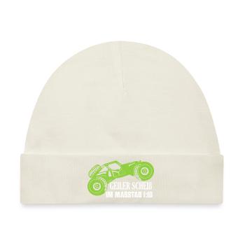 Geiler Scheiß Im Maßstab 1:10 Modellbau RC Car - Baby Premium Organic Mütze - Naturweiß - Vorne