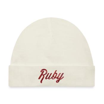 Ruby Stilisierter Text - Baby Premium Organic Mütze - Naturweiß - Vorne