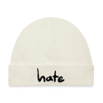 Hate Text Black - Baby Premium Organic Mütze - Naturweiß - Vorne