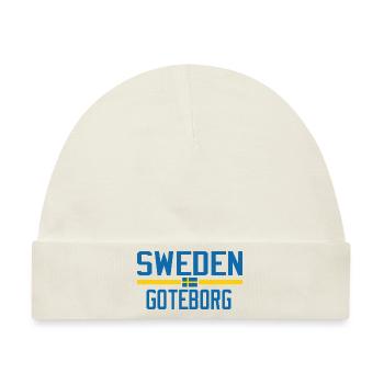Schweden Göteborg - Baby Premium Organic Mütze - Naturweiß - Vorne