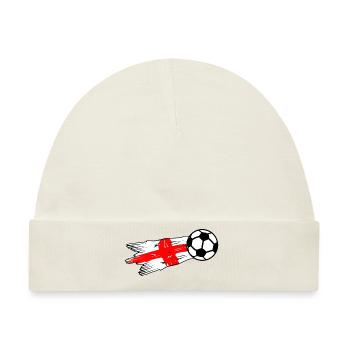 Englischer Fußball - Baby Premium Organic Mütze - Naturweiß - Vorne