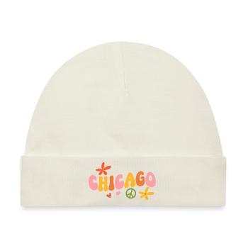 Chicago 70er Jahre Hippie - Baby Premium Organic Mütze - Naturweiß - Vorne