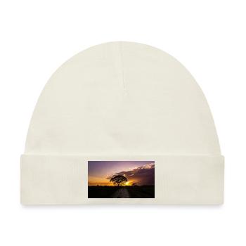 exotischer Sonnenuntergang in Venezuela - Baby Premium Organic Mütze - Naturweiß - Vorne