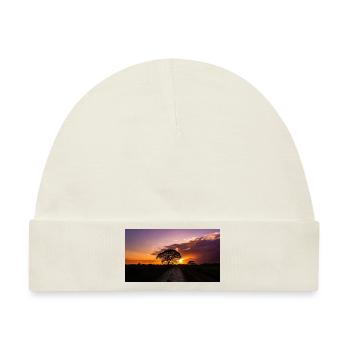 Sonnenuntergang in Venezuela - Baby Premium Organic Mütze - Naturweiß - Vorne