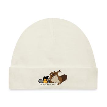 Ich und mein Holz... - Baby Premium Organic Mütze - Naturweiß - Vorne