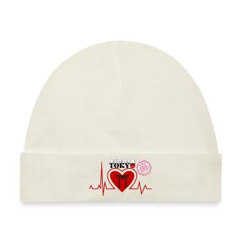 Herzschlag Tokyo - Tokyo Liebhaber stadt - Baby Premium Organic Mütze - Naturweiß - Vorne