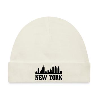 New York - Baby Premium Organic Mütze - Naturweiß - Vorne