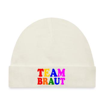Team braut - Baby Premium Organic Mütze - Naturweiß - Vorne