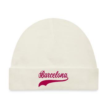 barcelona swoosh - Baby Premium Organic Mütze - Naturweiß - Vorne