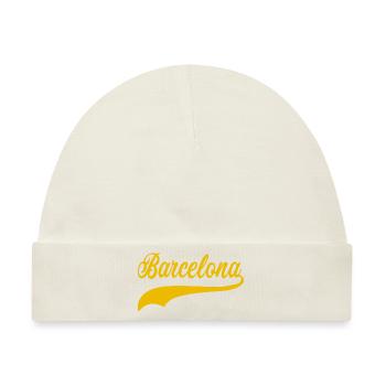 barcelona swoosh - Baby Premium Organic Mütze - Naturweiß - Vorne
