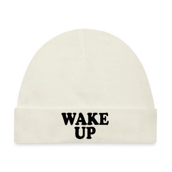 Wake up - Baby Premium Organic Mütze - Naturweiß - Vorne