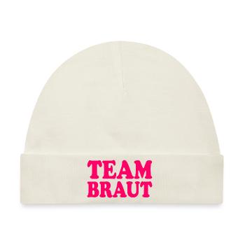 Team braut - Baby Premium Organic Mütze - Naturweiß - Vorne