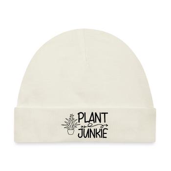 Plant Junkie - Baby Premium Organic Mütze - Naturweiß - Vorne