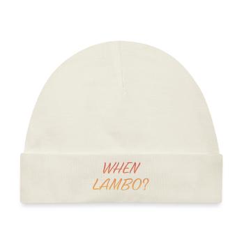 WENN LAMBO FLAME - Baby Premium Organic Mütze - Naturweiß - Vorne