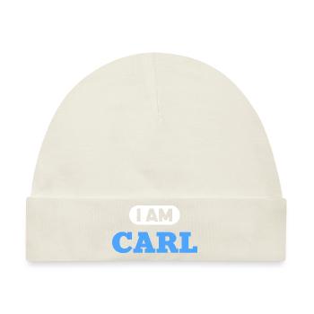 Carl Name Saying für stolze Carls - Baby Premium Organic Mütze - Naturweiß - Vorne