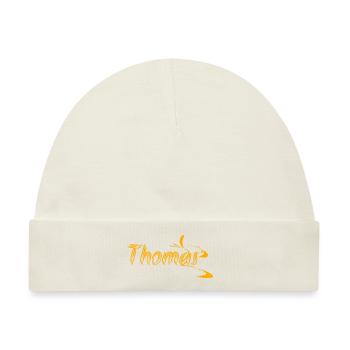 Thomas - Baby Premium Organic Mütze - Naturweiß - Vorne