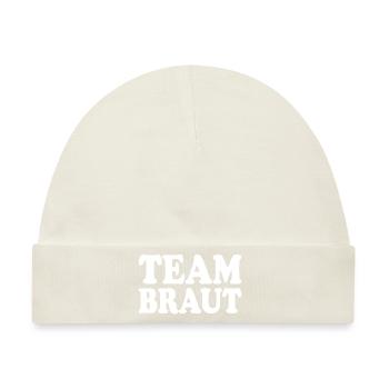 Team braut - Baby Premium Organic Mütze - Naturweiß - Vorne