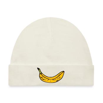 Banane - Baby Premium Organic Mütze - Naturweiß - Vorne