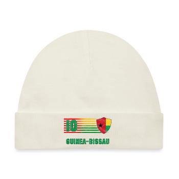 Guinea-Bissau Fußball Mannschaft - Baby Premium Organic Mütze - Naturweiß - Vorne