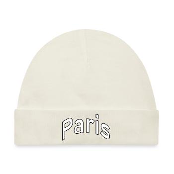 Paris - Baby Premium Organic Mütze - Naturweiß - Vorne