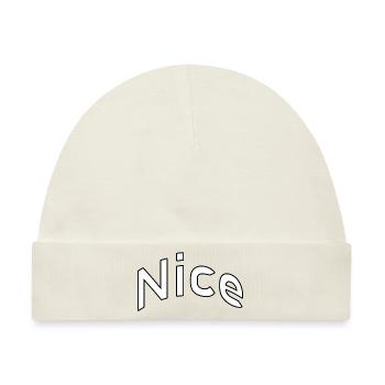 Nice - Baby Premium Organic Mütze - Naturweiß - Vorne