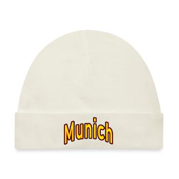 münchen munich - Baby Premium Organic Mütze - Naturweiß - Vorne