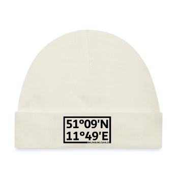 Naumburg (Saale) Koordinaten - Baby Premium Organic Mütze - Naturweiß - Vorne