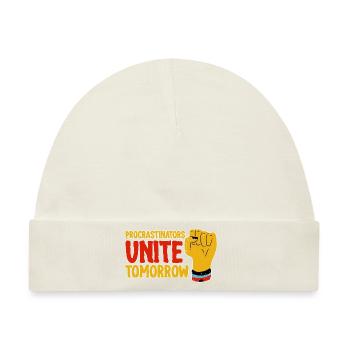 Procrastinators, Unite Tomorrow 4 - Baby Premium Organic Mütze - Naturweiß - Vorne
