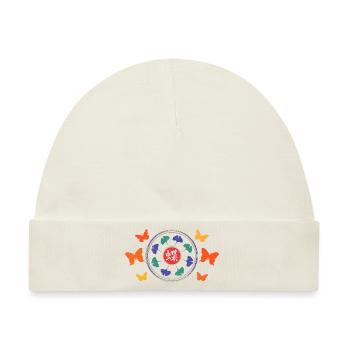 Japan Style (Schmetterlinge) 02 - Baby Premium Organic Mütze - Naturweiß - Vorne