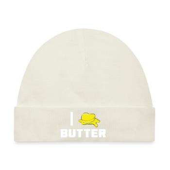 Ich liebe Butter - Baby Premium Organic Mütze - Naturweiß - Vorne