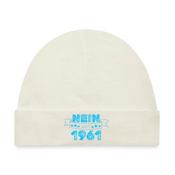Dagegen 1961 - Baby Premium Organic Mütze - Naturweiß - Vorne