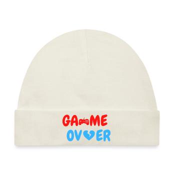 Game Over - Baby Premium Organic Mütze - Naturweiß - Vorne