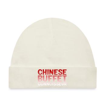Chinese Buffet Connoisseur 2 - Baby Premium Organic Mütze - Naturweiß - Vorne