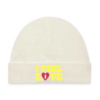 Ich fühle Liebe - Baby Premium Organic Mütze - Naturweiß - Vorne