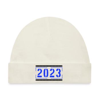 2023 - Baby Premium Organic Mütze - Naturweiß - Vorne