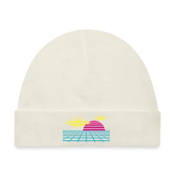 Verpasse deinem Outfit etwas Retro UFO Invasion - Baby Premium Organic Mütze - Naturweiß - Vorne