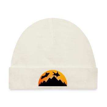 Wingsuit fliegen Base Jumping Skydiving Retro - Baby Premium Organic Mütze - Naturweiß - Vorne