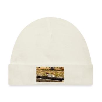 Das kleine Kalb - Baby Premium Organic Mütze - Naturweiß - Vorne