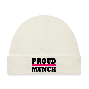 Proud munch - Baby Premium Organic Mütze - Naturweiß - Vorne