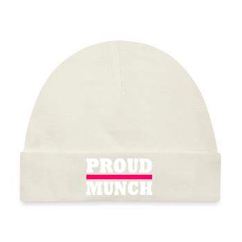 Proud munch - Baby Premium Organic Mütze - Naturweiß - Vorne