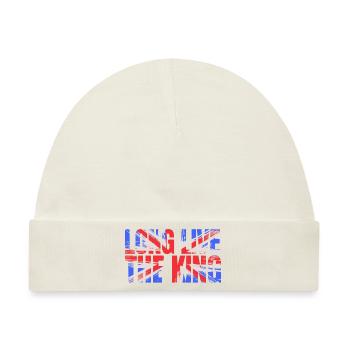 Britischer König Krönung Charles England Flagge - Baby Premium Organic Mütze - Naturweiß - Vorne