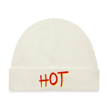 Hot - Baby Premium Organic Mütze - Naturweiß - Vorne