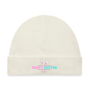 Happy Easter - Baby Premium Organic Mütze - Naturweiß - Vorne