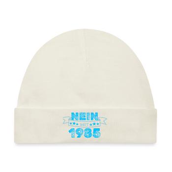 Dagegen 1985 - Baby Premium Organic Mütze - Naturweiß - Vorne
