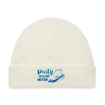 Party In Slow Motion 4 - Baby Premium Organic Mütze - Naturweiß - Vorne