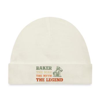 Backen Brötchen Arbeit - Baby Premium Organic Mütze - Naturweiß - Vorne