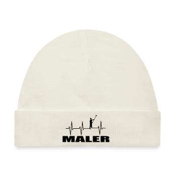Maler - Baby Premium Organic Mütze - Naturweiß - Vorne
